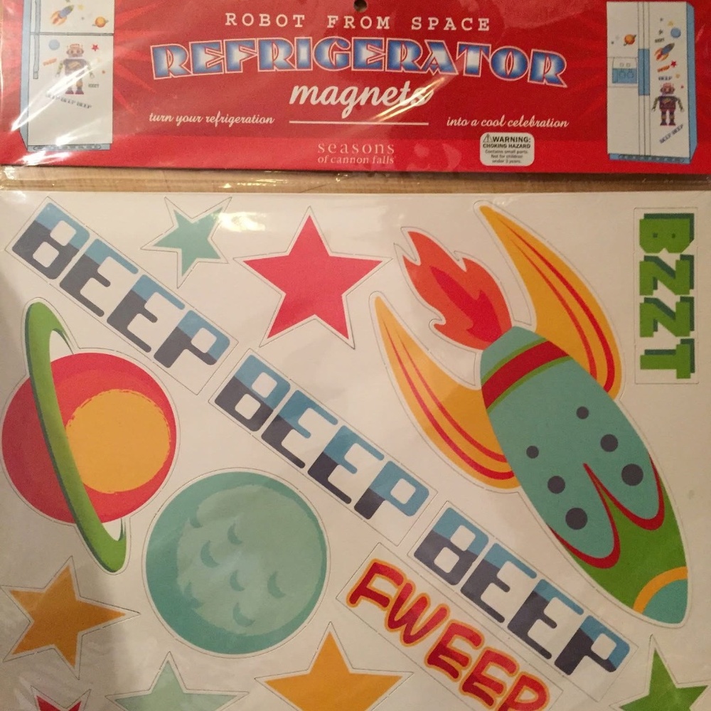 Cannon Falls Robot From Space Refrigerator Magnets.
